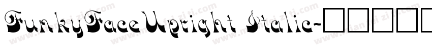 FunkyFaceUpright Italic字体转换